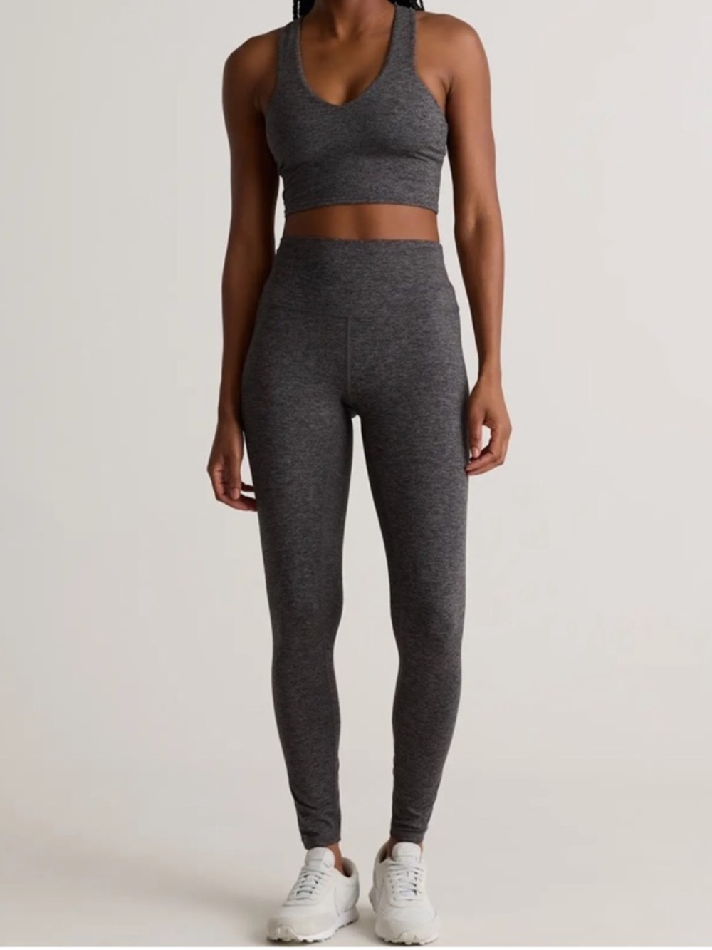 Athleta Salutation 7/8 Leggings Charcoal Gray | High Rise Sculpt Yoga Gym | M